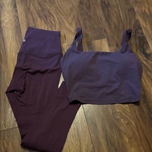 CRZ YOGA Deep Purple Activewear Set